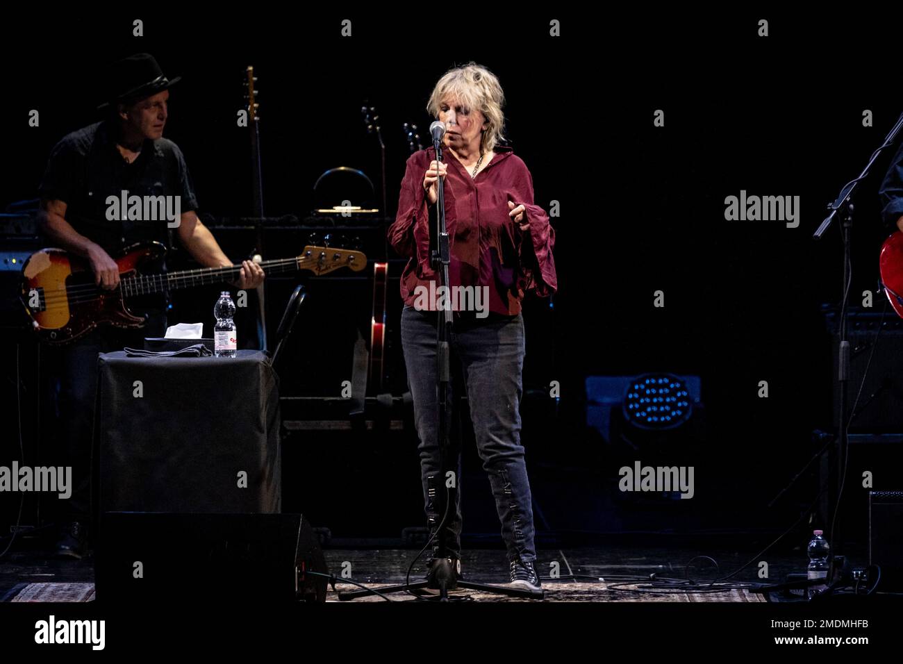 Milan Italy January 10, 2023 Lucinda Williams live at Teatro Lirico Giorgio Gaber © Roberto Finizio / Alamy Stock Photo