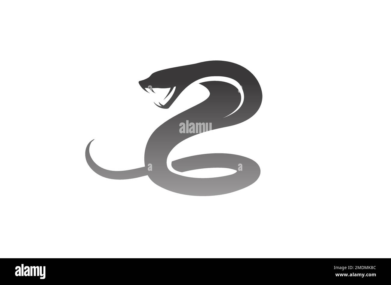 Creative Serpent Cobra Head Logo Design Vector Symbol Illustration Stock Vector