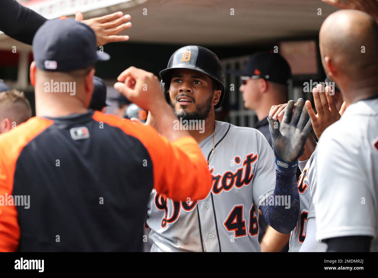 Detroit Tigers Third Baseman Jeimer Candelario (46) Wears A Smile In ...