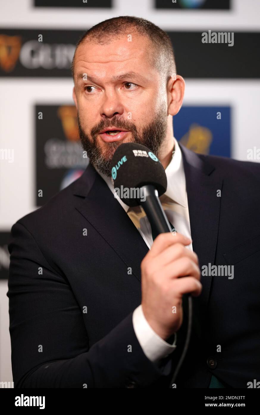 Ireland head coach Andy Farrell during the Guinness Six Nations Launch at County Hall, London