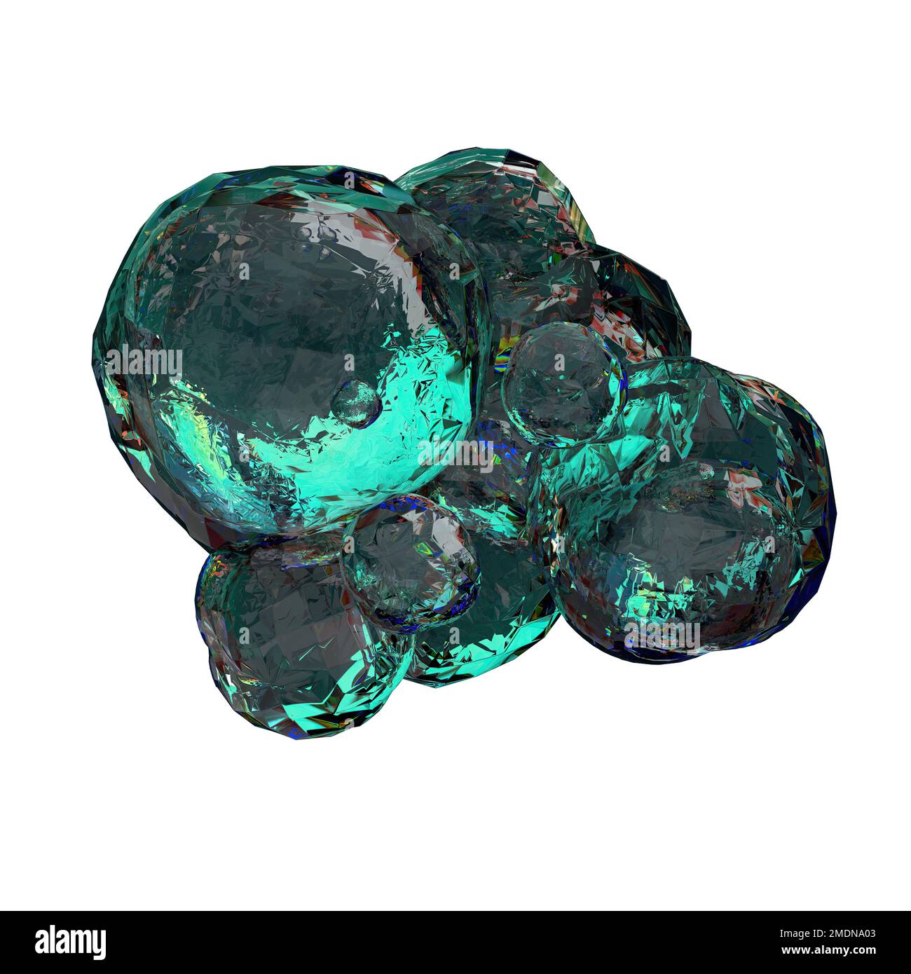 green glassy fused meta ball sphere geometry abstract dramatic ...