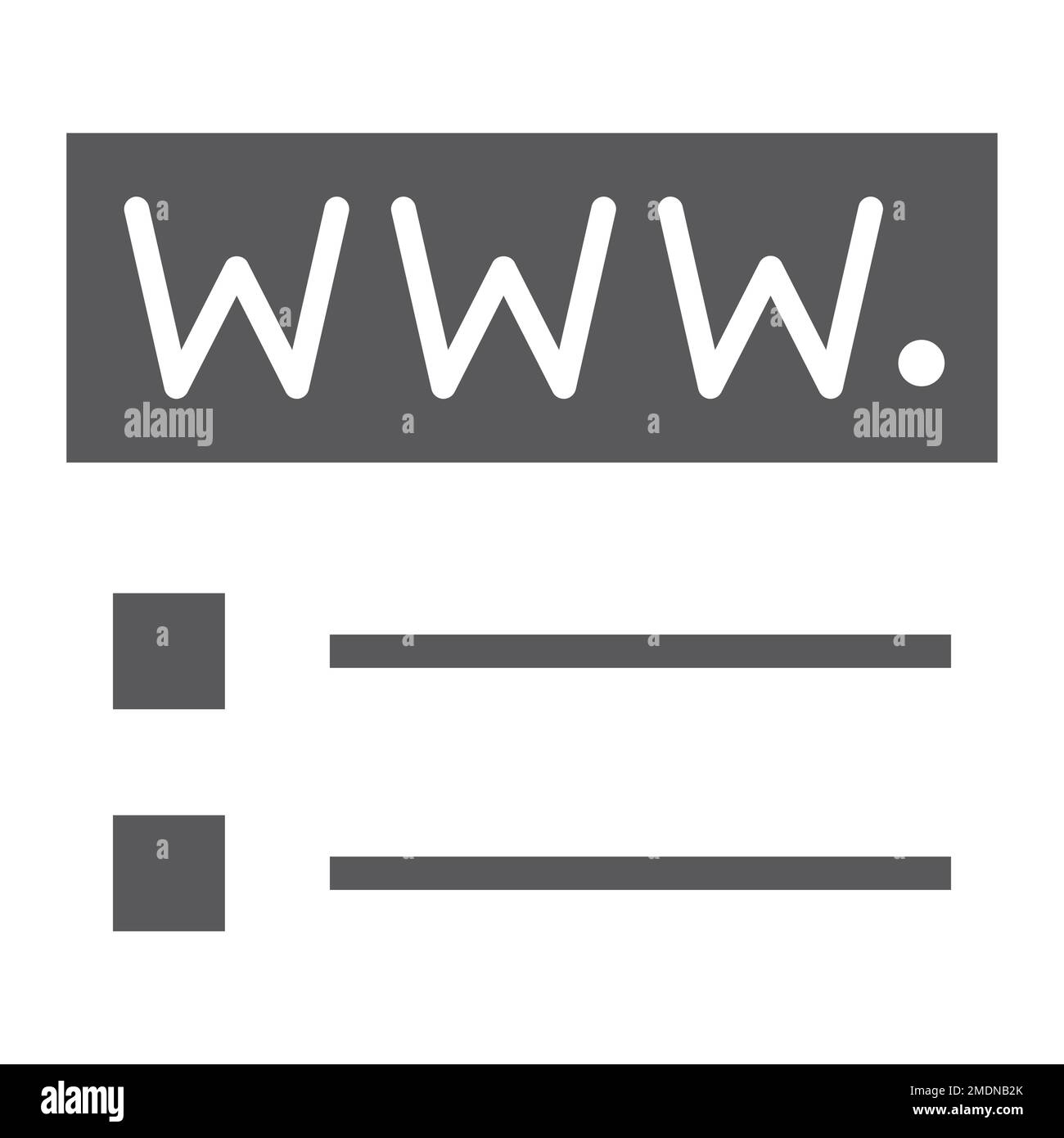 Domain registration glyph icon, website and network, page sign, vector graphics, a solid pattern on a white background, eps 10. Stock Vector