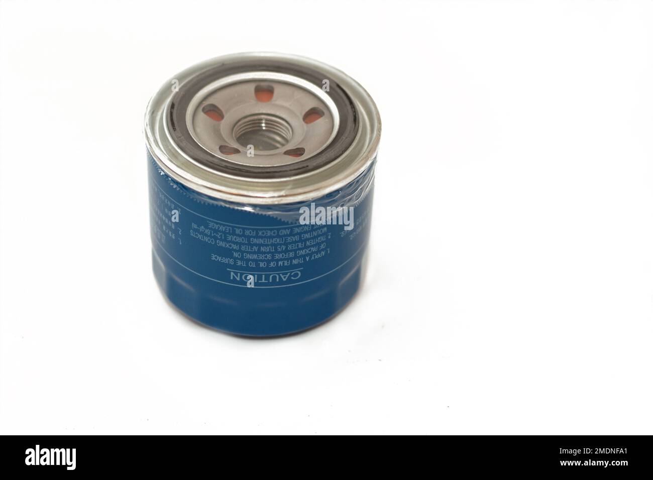 Cairo, Egypt, January 23 2023 KIA and Hyundai Oil Filter for Elantra and Kia Cerato, engine's