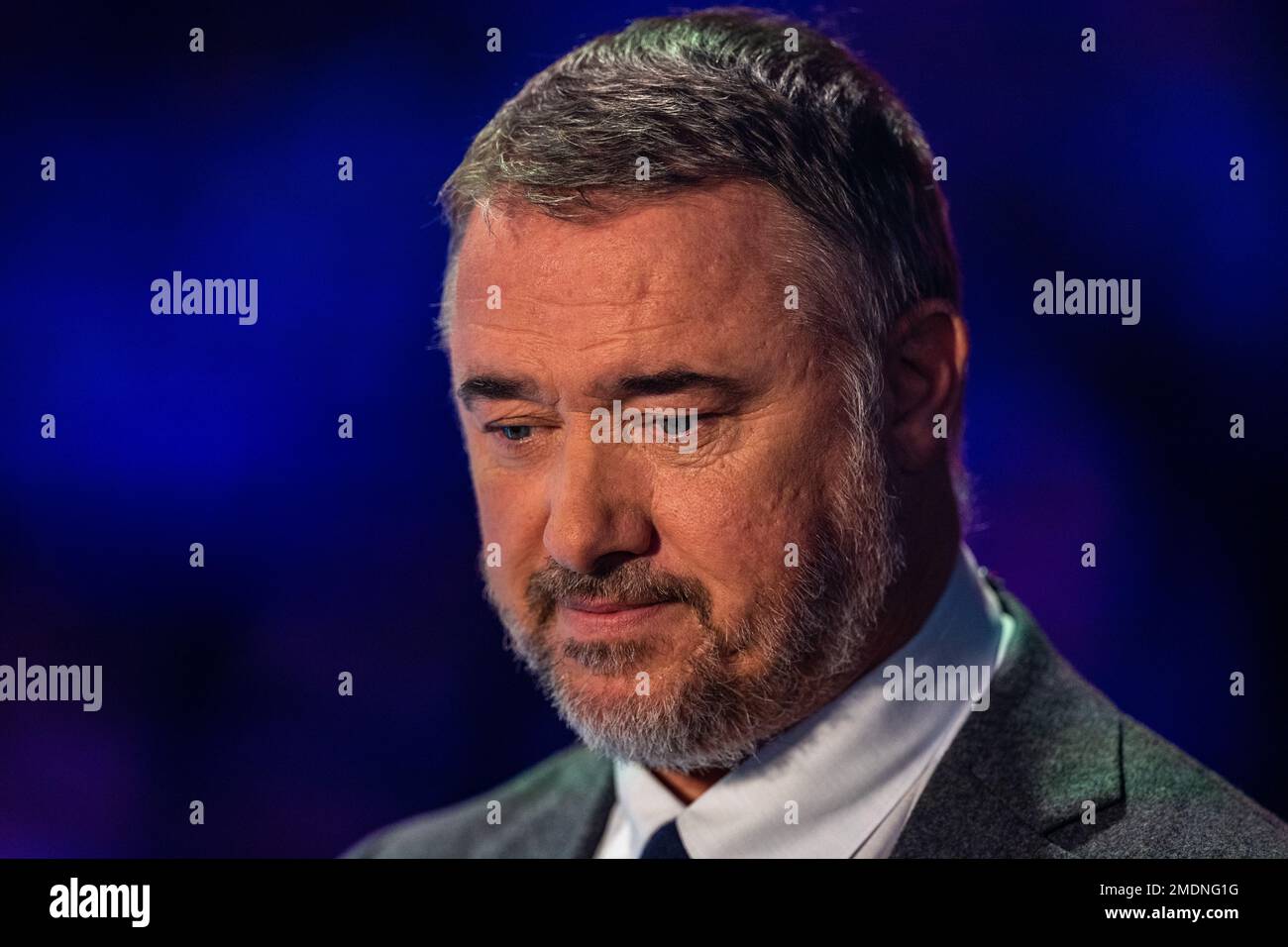 File photo dated 15/01/23 of Stephen Hendry ahead of the evening session during day eight of the Cazoo Masters at Alexandra Palace, London. Mr Hendry said he was 'fined' by snooker bosses after he had to 'pull out' of events due to his appearance on The Masked Singer. The 54-year-old Scottish player, who is a former world champion, was revealed as the character Rubbish on the ITV celebrity singing show on Saturday. Issue date: Monday January 23, 2023. Stock Photo