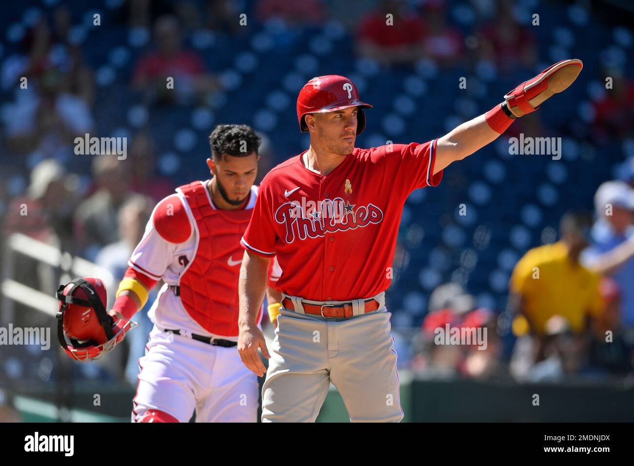 Philadelphia Phillies' Nick Castellanos plays during the seventh inning of  a baseball game, Friday, June 9, 2023, in Philadelphia. (AP Photo/Matt  Rourke Stock Photo - Alamy