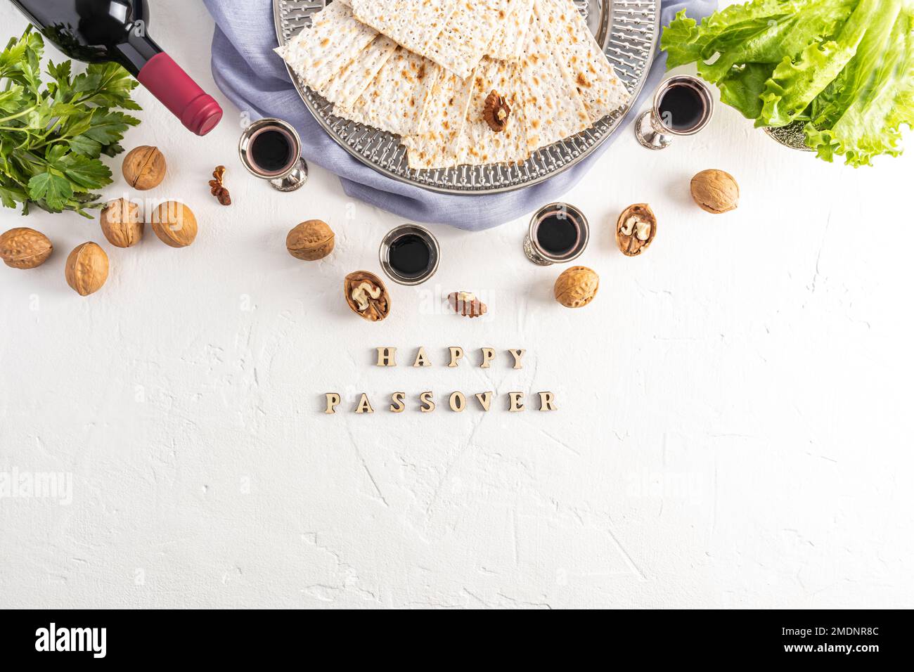beautiful Passover backdrop of Jewish Passover with traditional