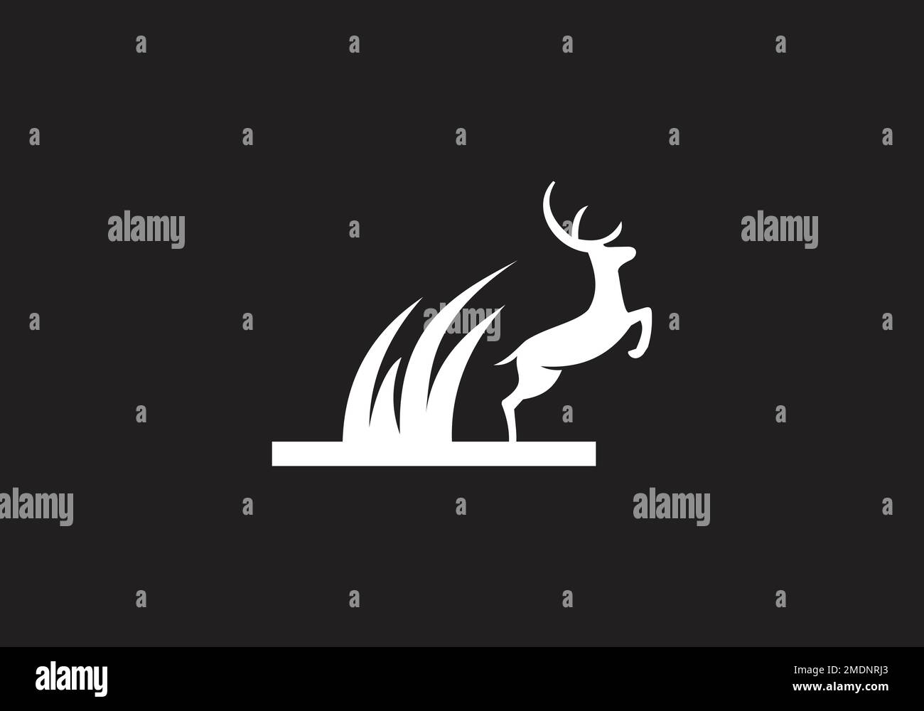 this-is-deer-logo-design-stock-vector-image-art-alamy