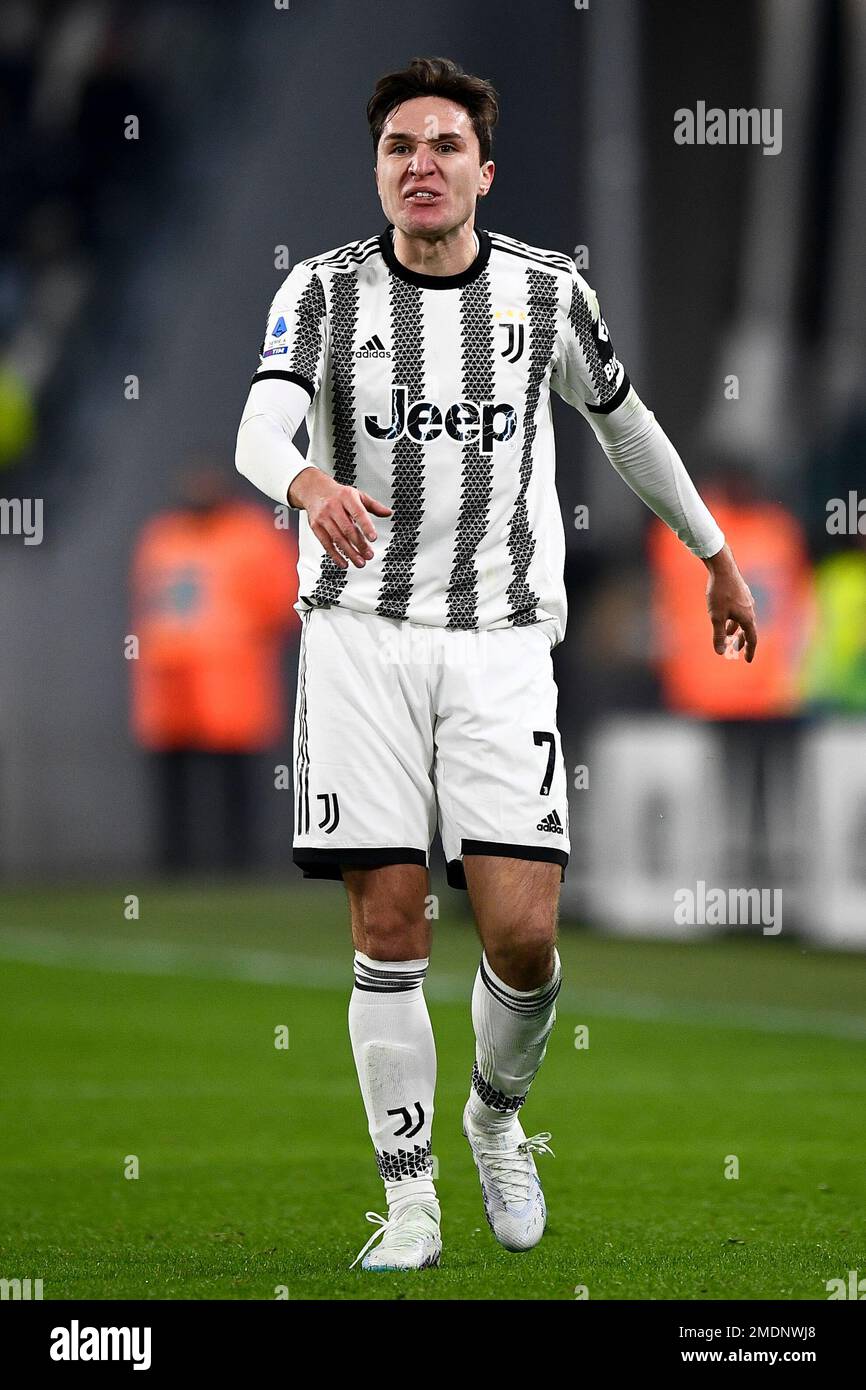 Turin, Italy. 22nd Jan, 2023. Federico Chiesa of Juventus FC