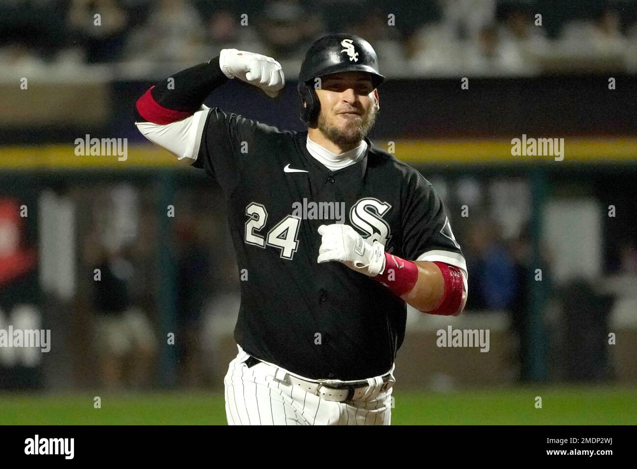 Chicago White Sox's Yasmani Grandal Rounds The Bases And Celebrates His ...