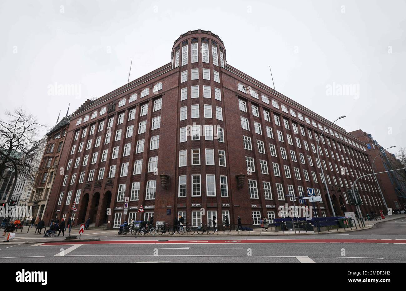 Hamburg, Germany. 23rd Jan, 2023. Exterior view of the Hamburg Finance ...