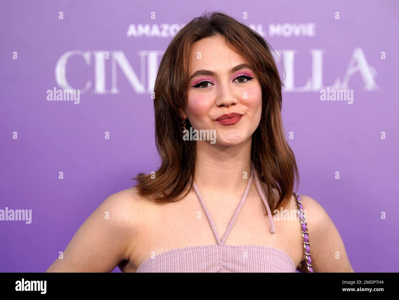Actress Iris Apatow poses at the premiere of the film Cinderella, Monday,  Aug. 30, 2021, at the Greek Theatre in Los Angeles. (AP Photo/Chris  Pizzello Stock Photo - Alamy