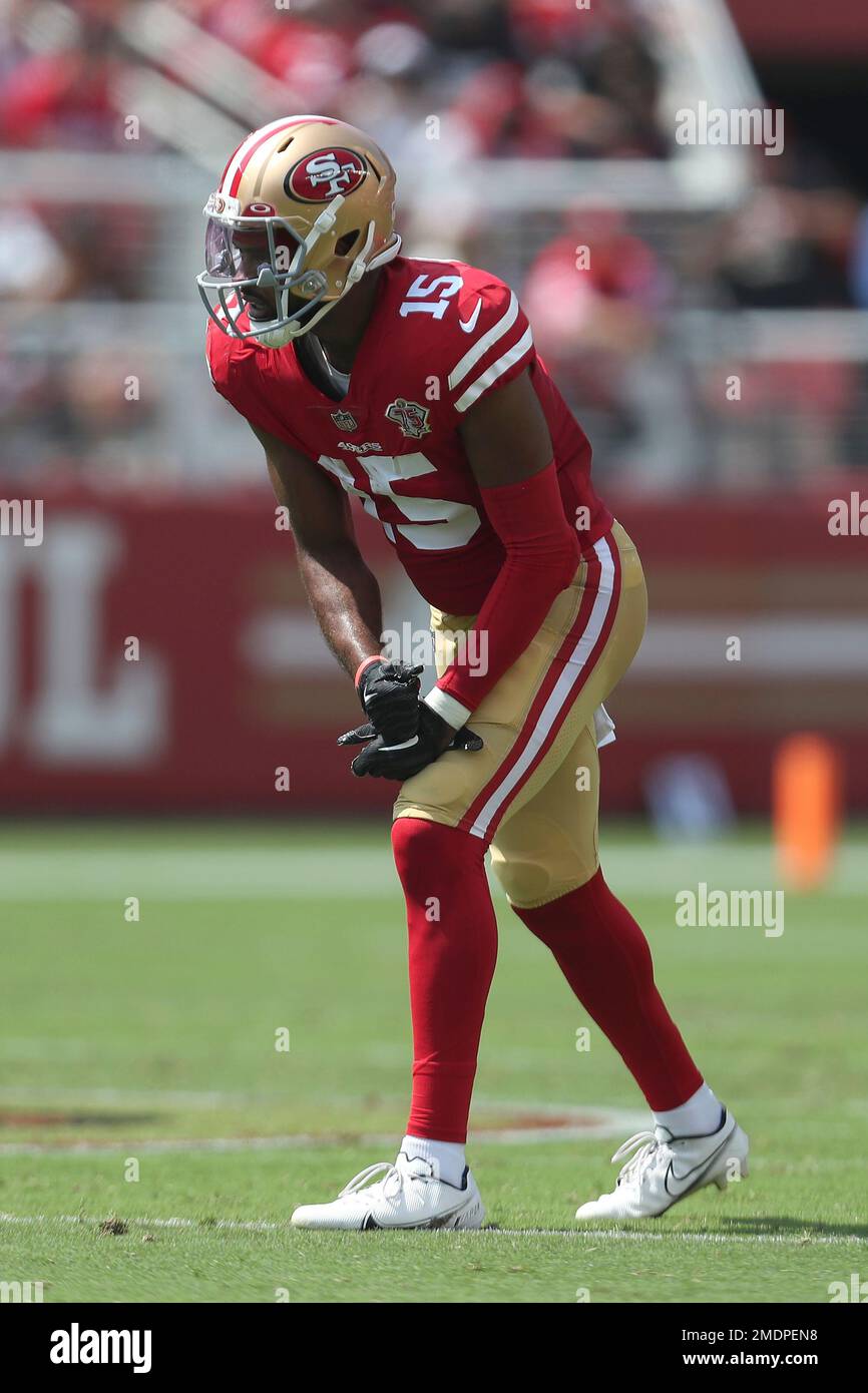 San Francisco 49ers wide receiver Jauan Jennings against the Arizona  Cardinals during an NFL football game in Santa Clara, Calif., Sunday, Nov.  7, 2021. (AP Photo/Tony Avelar Stock Photo - Alamy