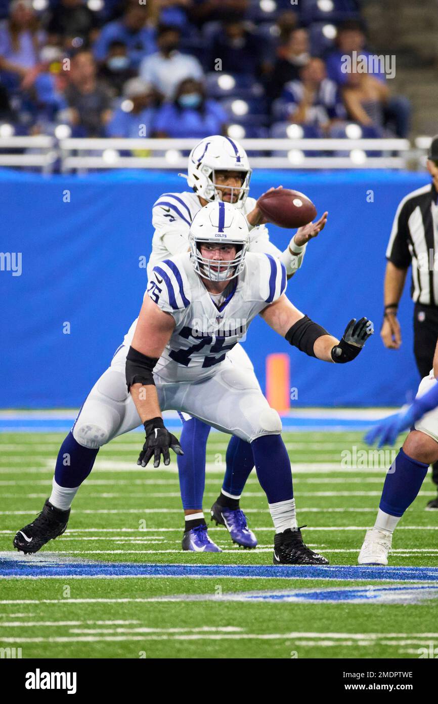 Indianapolis Colts offensive guard Will Fries (75) in action