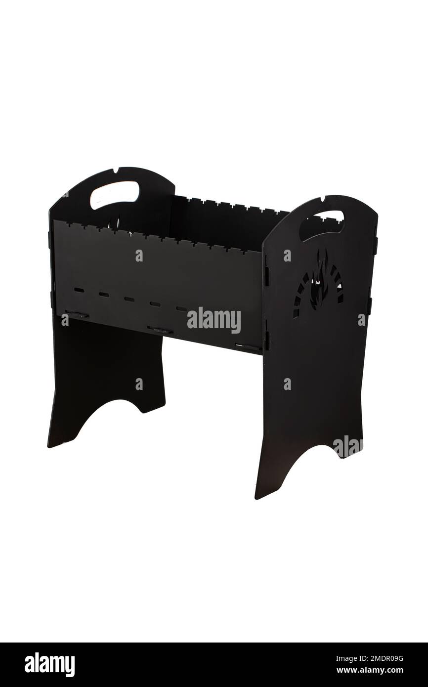 Metal brazier isolated on white background Stock Photo Alamy