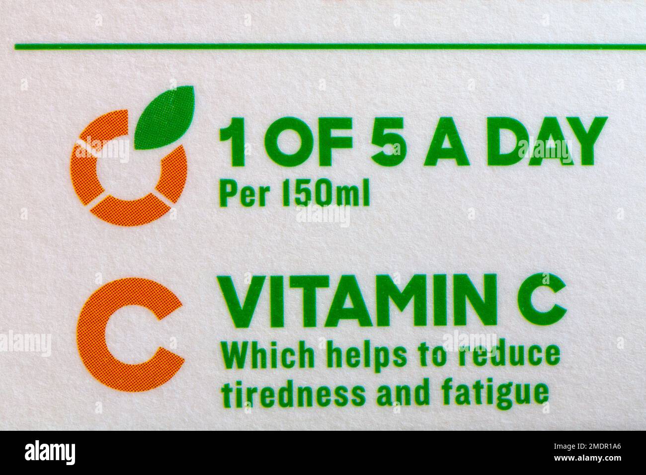 1 of 5 a day vitamin C which helps to reduce tiredness and fatigue