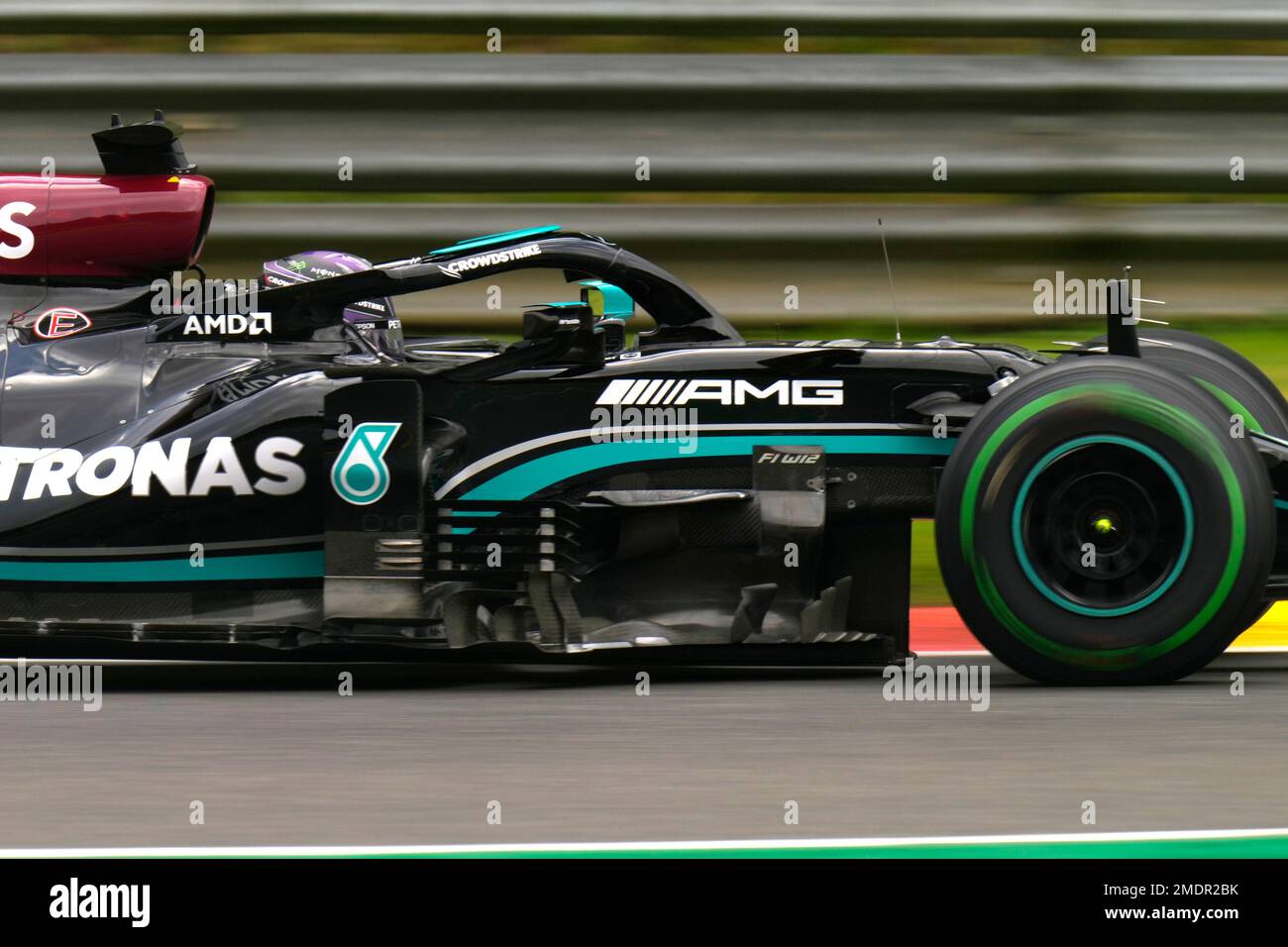 Lewis Hamilton, celebrates 1st position in Parc Ferme, Sochi 2019 print by  Motorsport Images