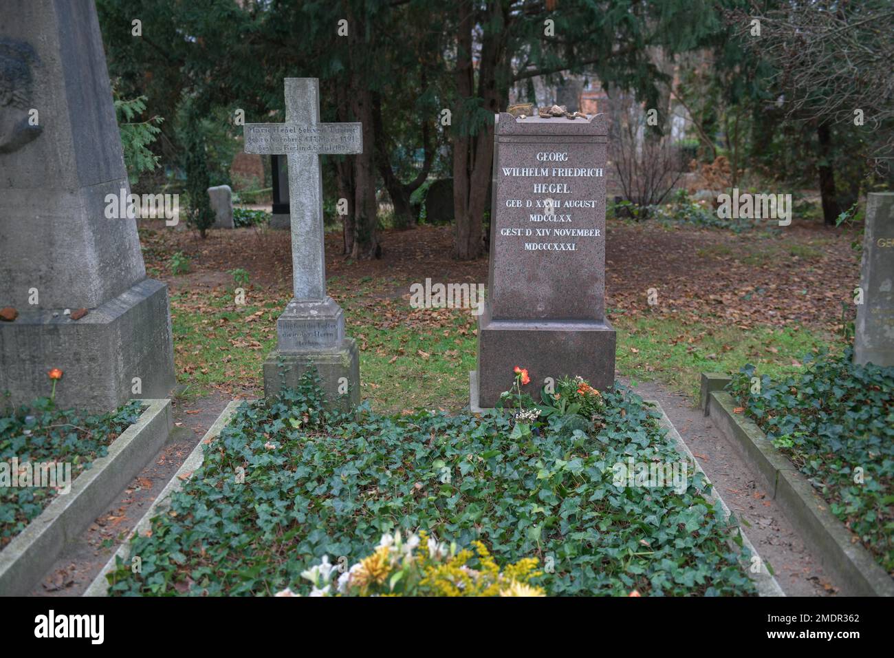 Grave Georg Wilhelm Friedrich Hegel, Dorotheenstaedtischer cemetery, Chausseestrasse, Mitte, Berlin, Germany Stock Photo