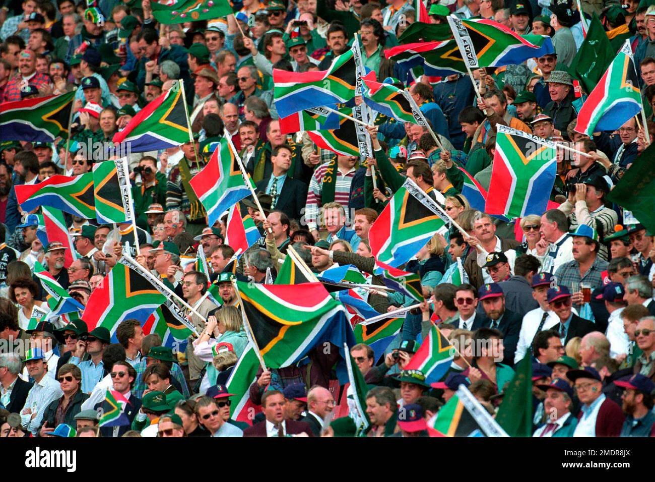 File - In this file Saturday, June 24, 1995 file photo a sea of South ...