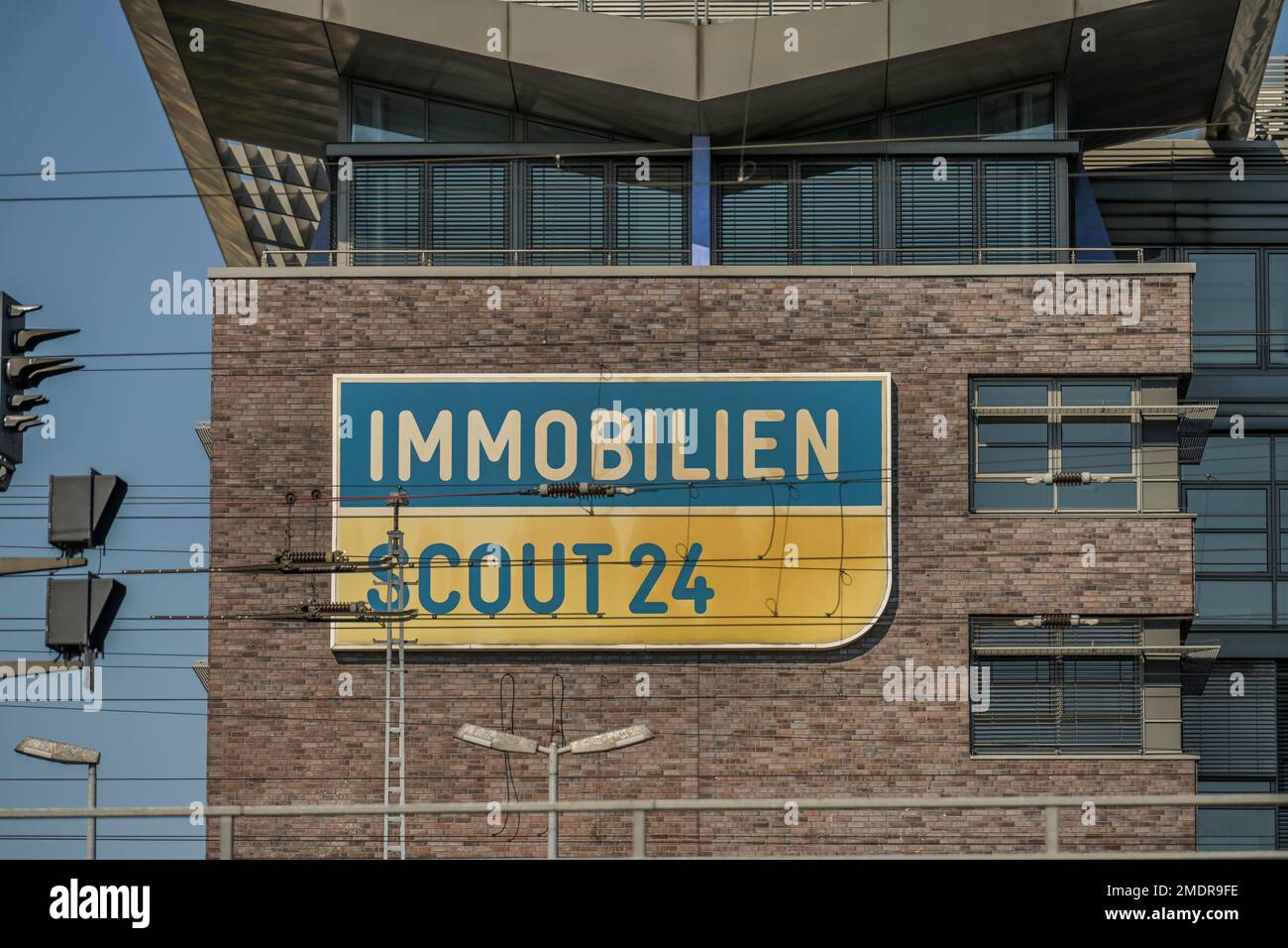 Immobilien Scout, Andreasstrasse, Friedrichshain, Berlin, Germany Stock Photo