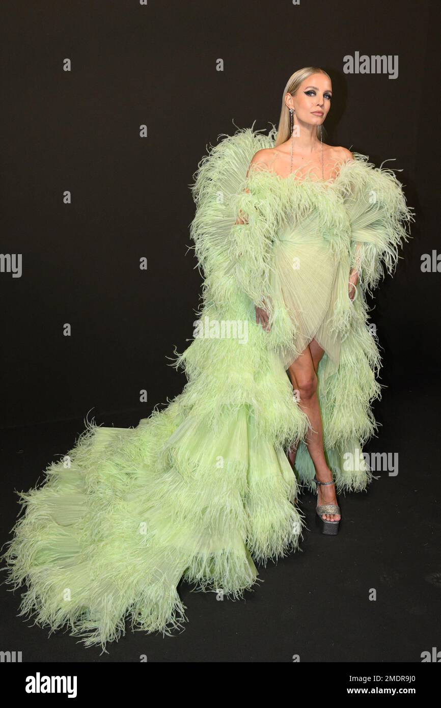 Paris, France. 23rd Jan, 2023. Leonie Hanne walks the runway during the