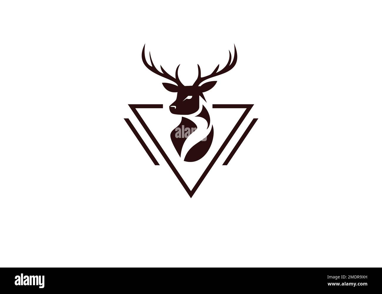 this is deer logo design Stock Vector Image & Art - Alamy