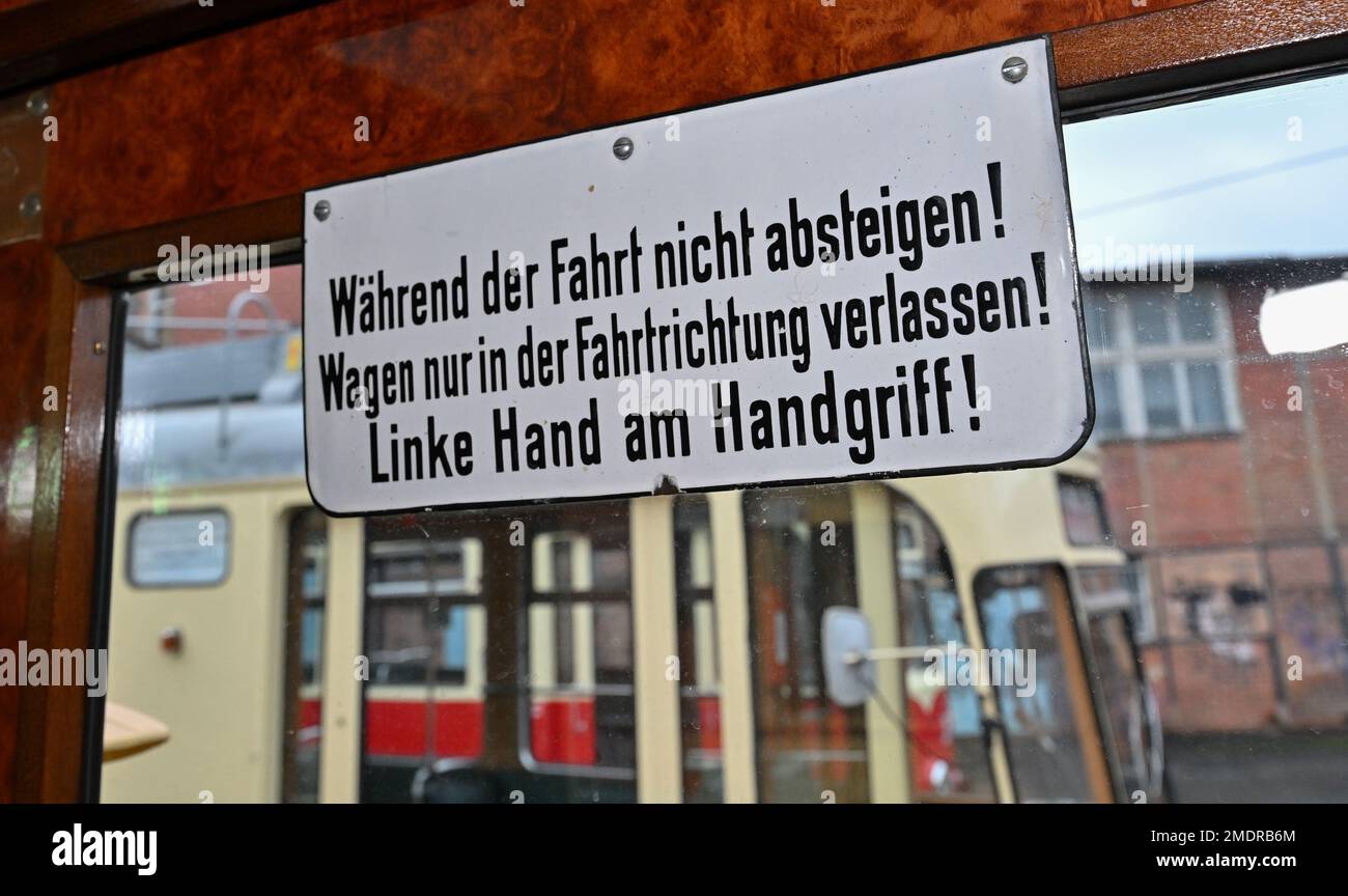 23 January 2023, Brandenburg, Frankfurt (Oder) In the depot of the