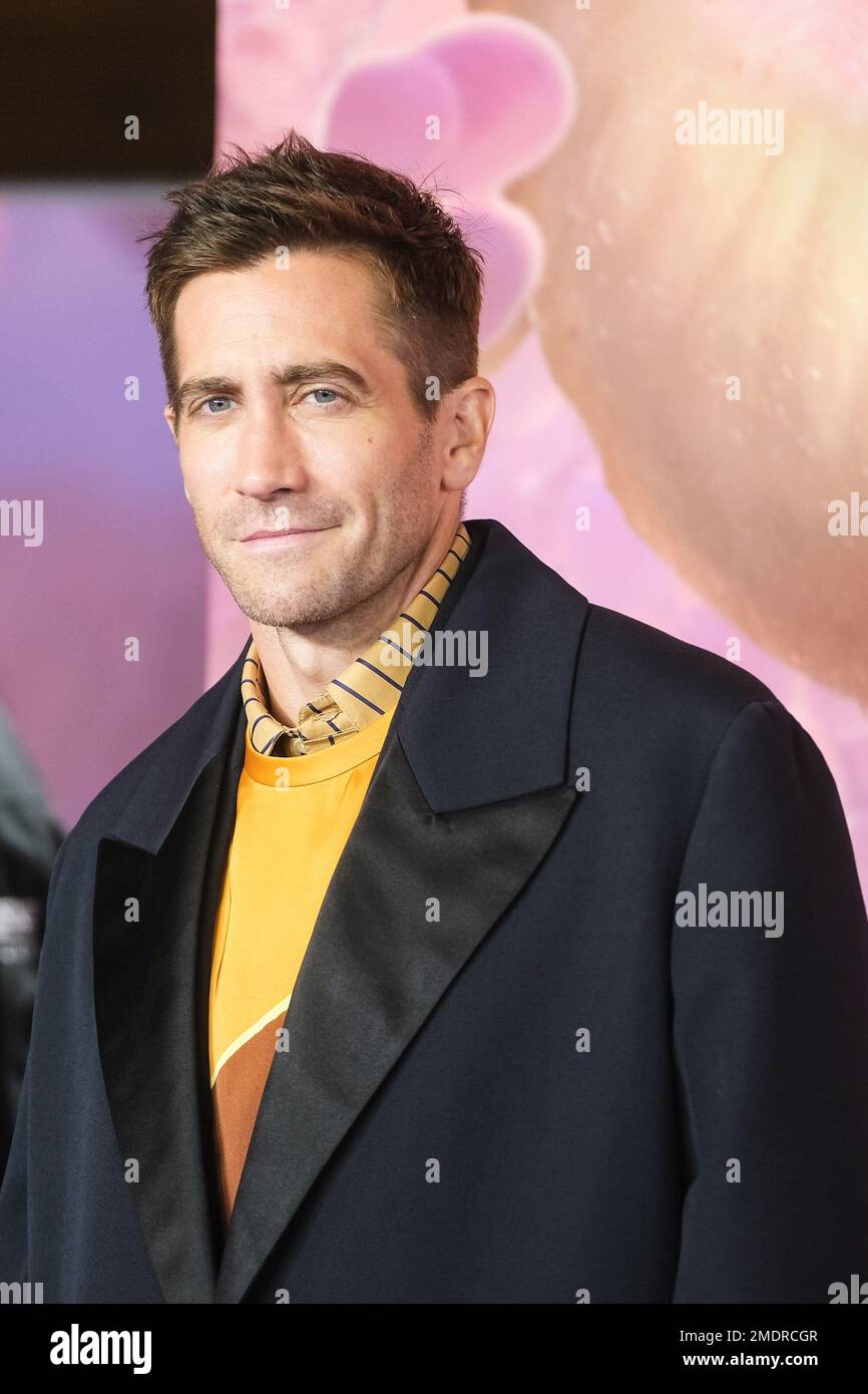 Jake Gyllenhaal photographed during the held at Cineworld Leicester Square , London on Thursday 17 November 2022 . Picture by Julie Edwards. Stock Photo