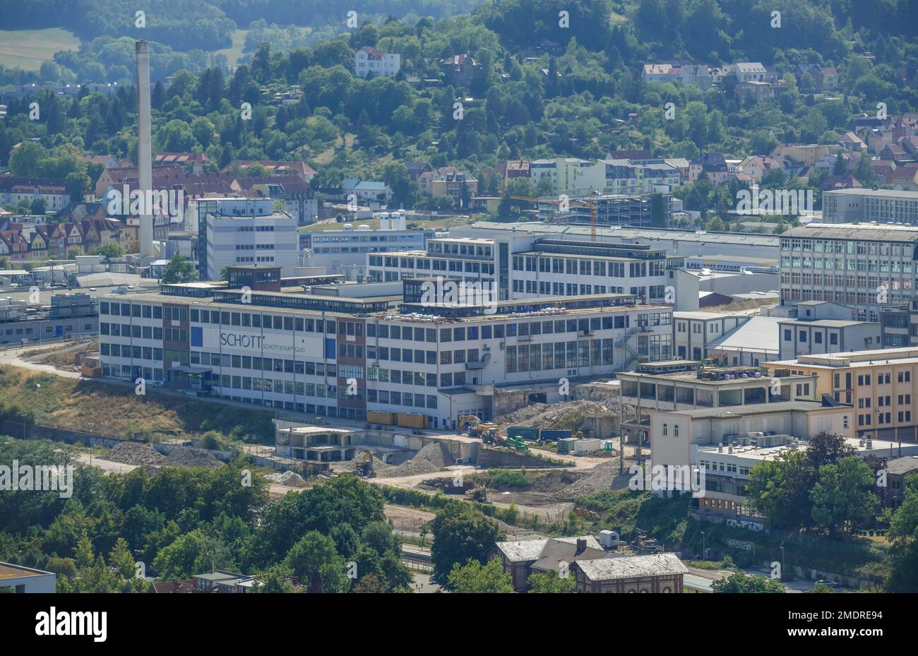 Schott AG, OttoSchottStrasse, Jena, Thuringia, Germany Stock Photo