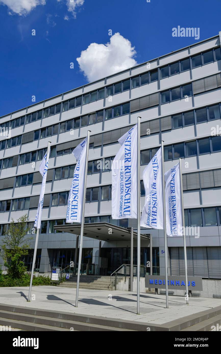 Publisher Editorial Office Lausitzer Rundschau, Strasse der Jugend, Cottbus, Brandenburg, Germany Stock Photo