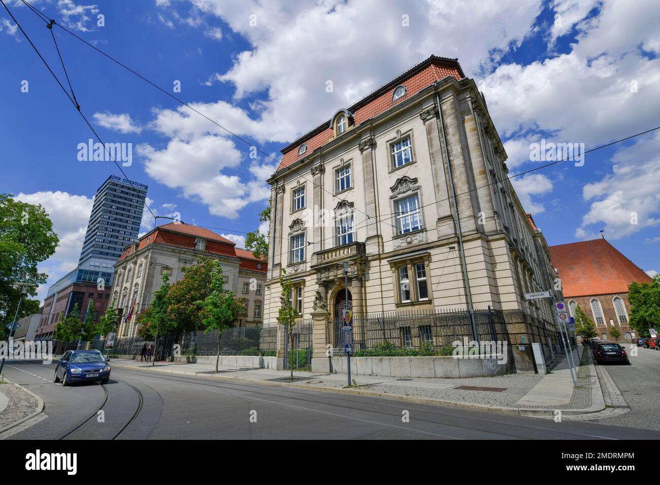 Main Building, European University Viadrina, Grosse Scharrnstrasse, Frankfurt an der Oder, Brandenburg, Germany Stock Photo