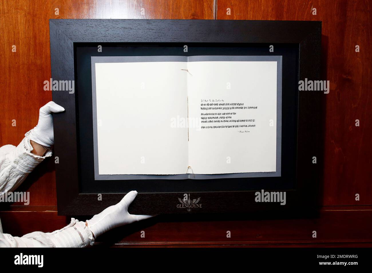 IMAGE DISTRIBUTED FOR GLENGOYNE WHISKY Poet Alison Malee unveils a