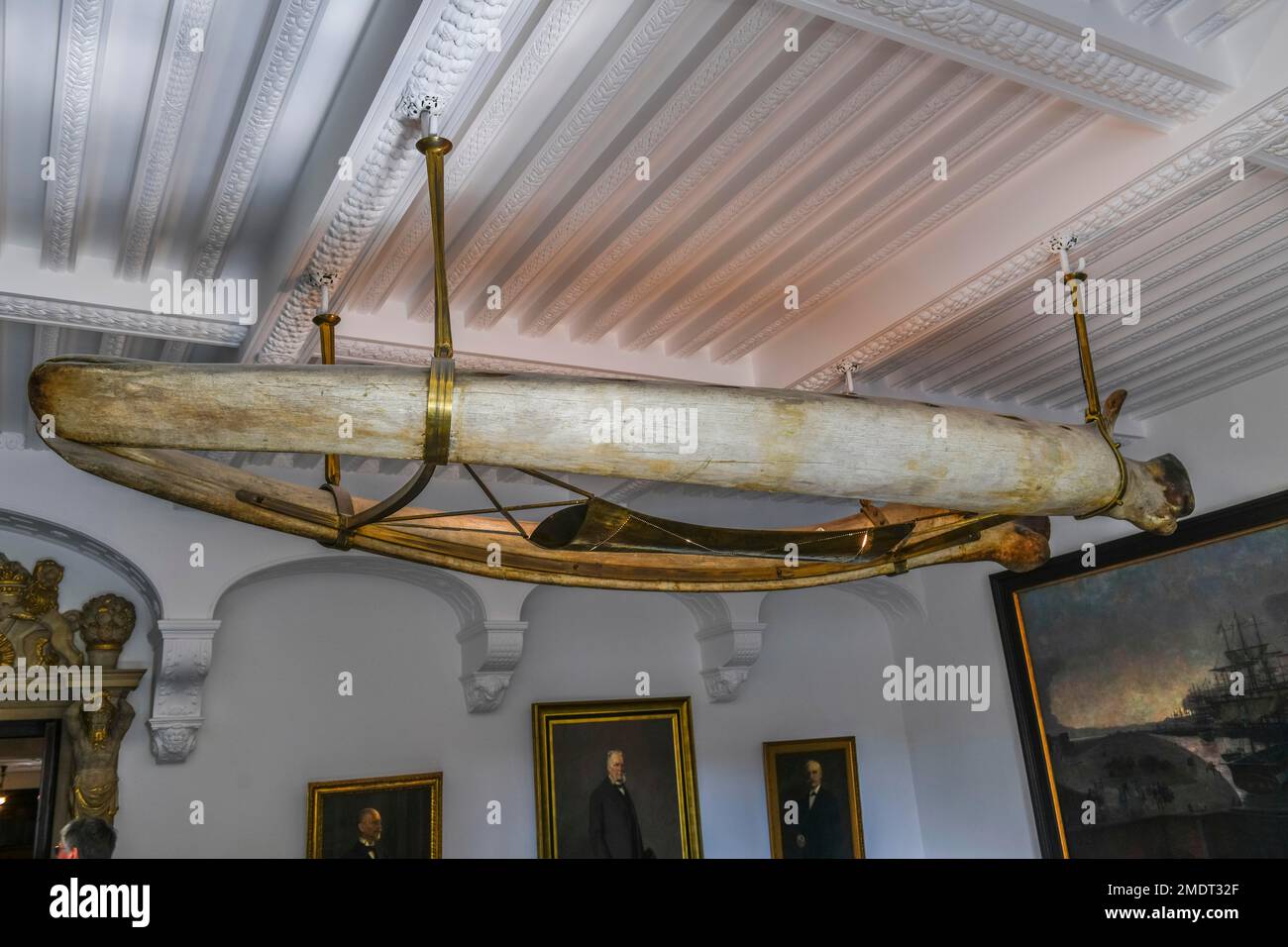 Whalebone ceiling lamp staircase Old Town Hall market square