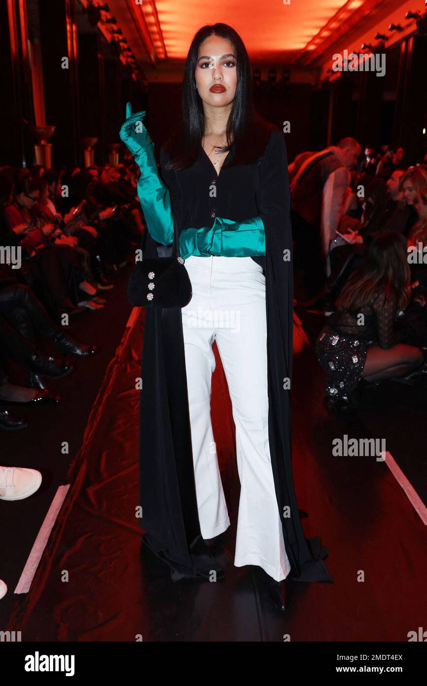 Paris, France. 23rd Jan, 2023. Manal attending the Georges Hobeika