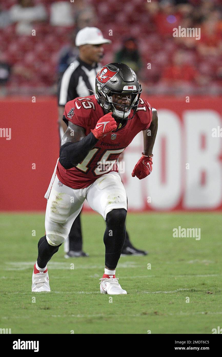 Tampa Bay Buccaneers wide receiver Cyril Grayson (15) runs a route