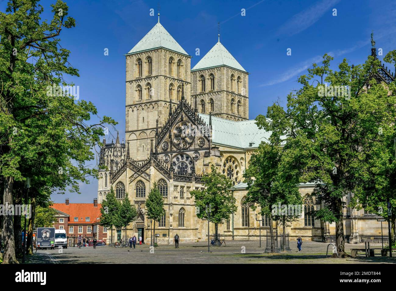 St. Paul's Cathedral, Domplatz, Muenster, North Rhine-Westphalia ...