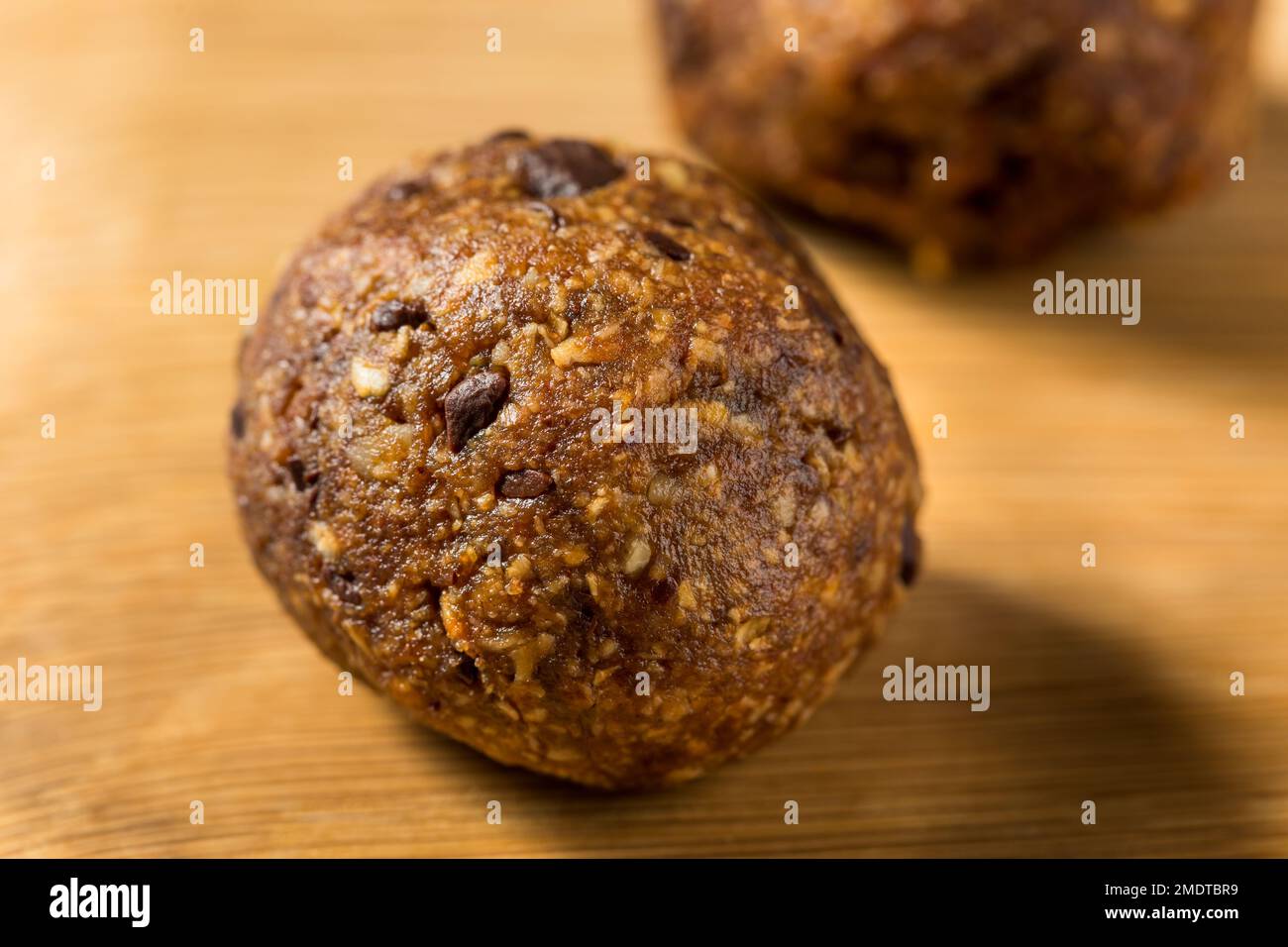 Homemade Chocolate Oatmeal Energy Balls for Breakfast Stock Photo Alamy