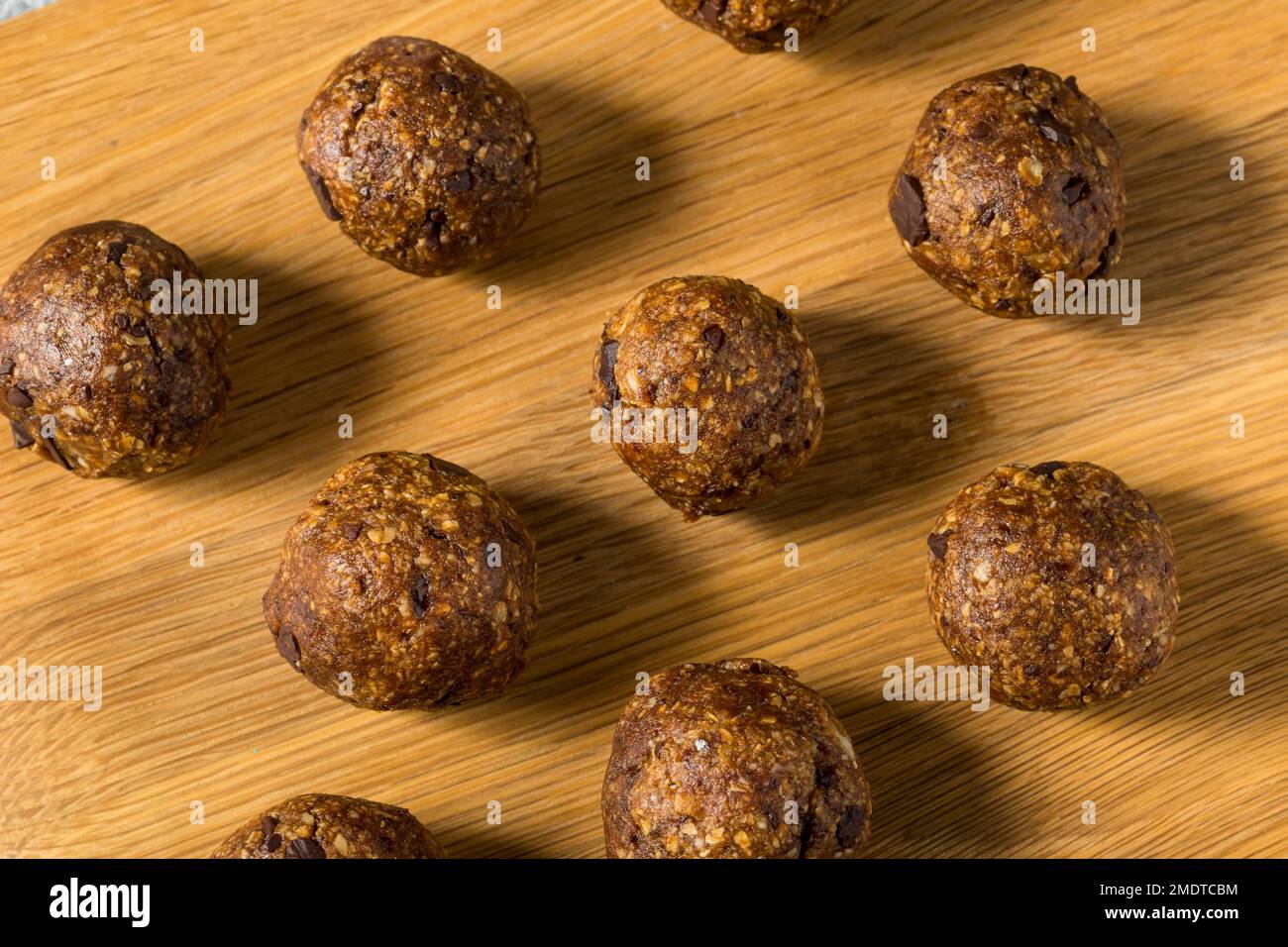Homemade Chocolate Oatmeal Energy Balls for Breakfast Stock Photo Alamy
