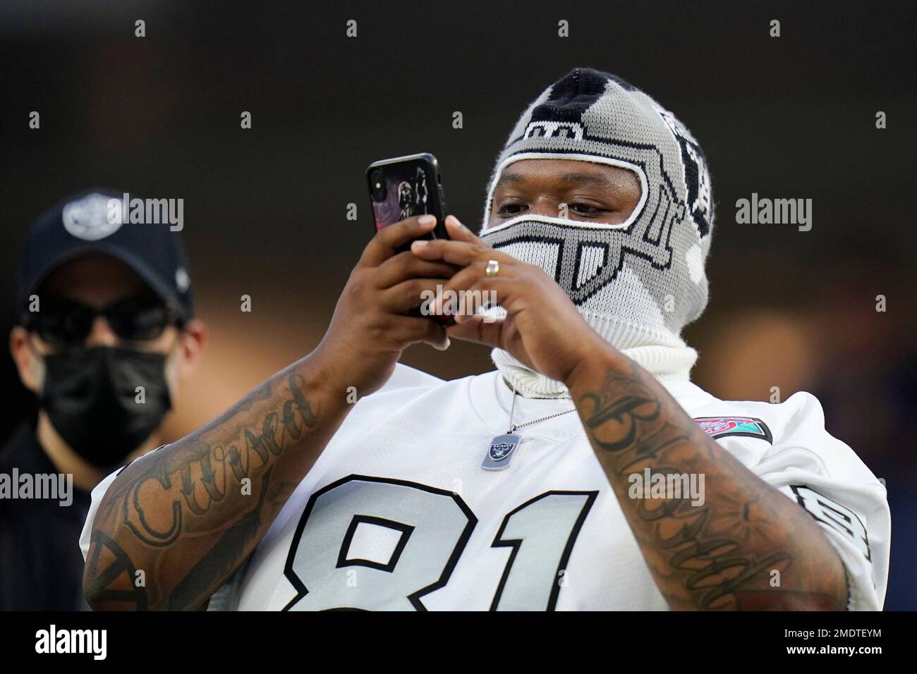 Las Vegas Raiders fan during a NFL preseason game against the Los