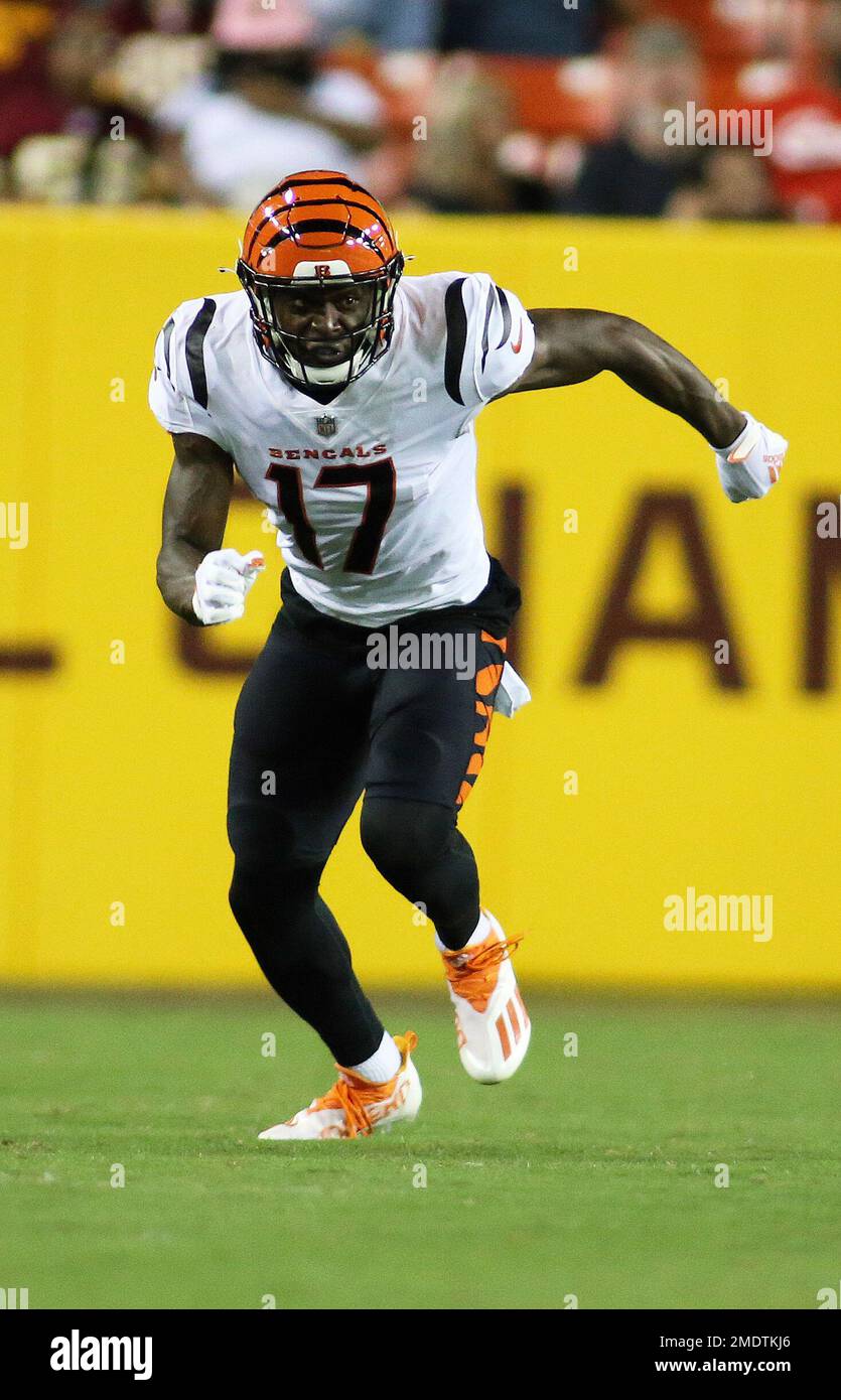 Cincinnati Bengals wide receiver Stanley Morgan (17) and