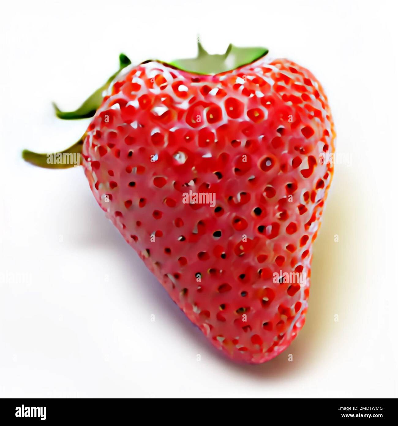 A closeup shot of a ripe strawberry isolated on white background Stock ...