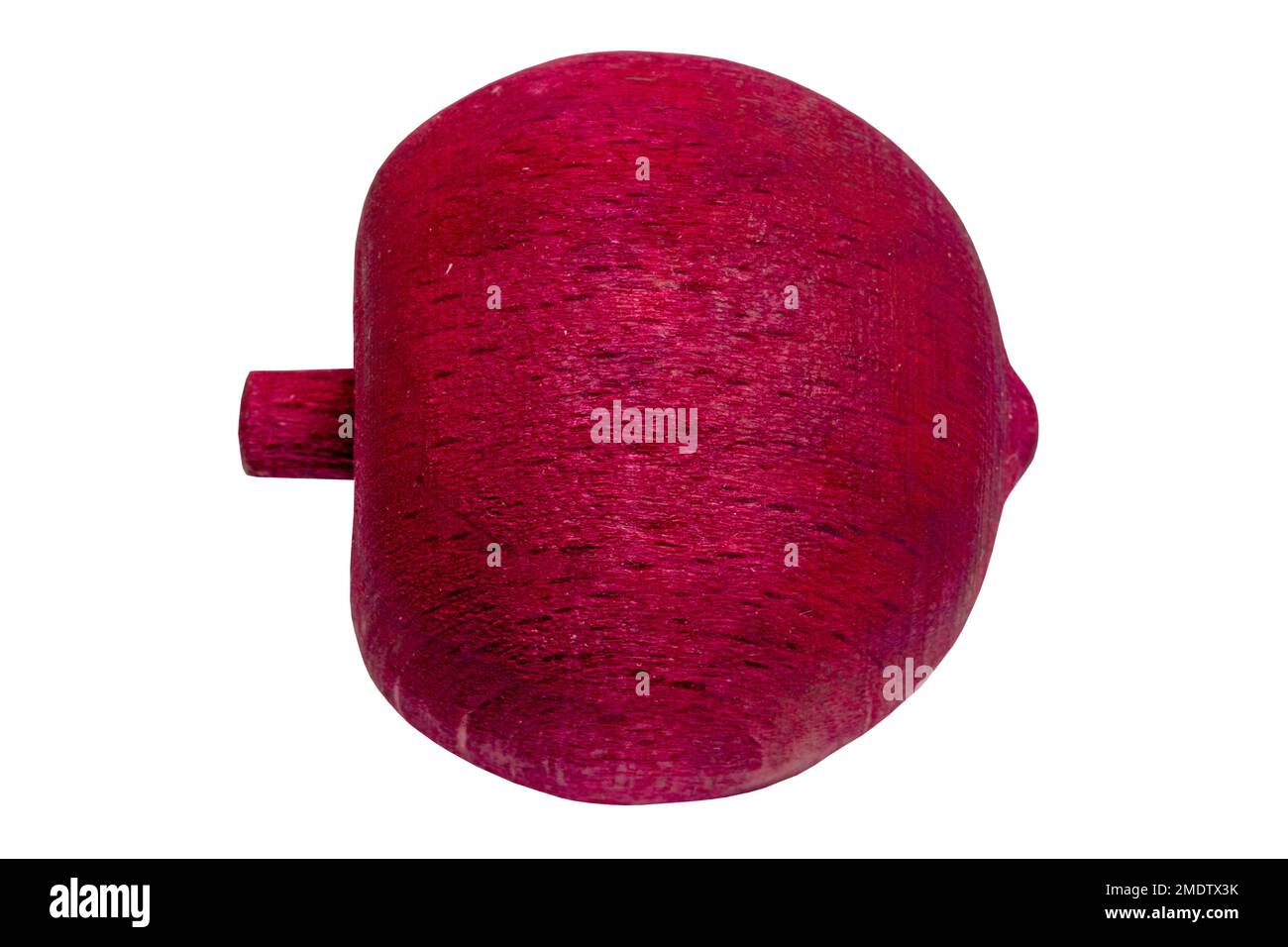 Scented wooden balls. Closeup of a red air freshener made of wooden