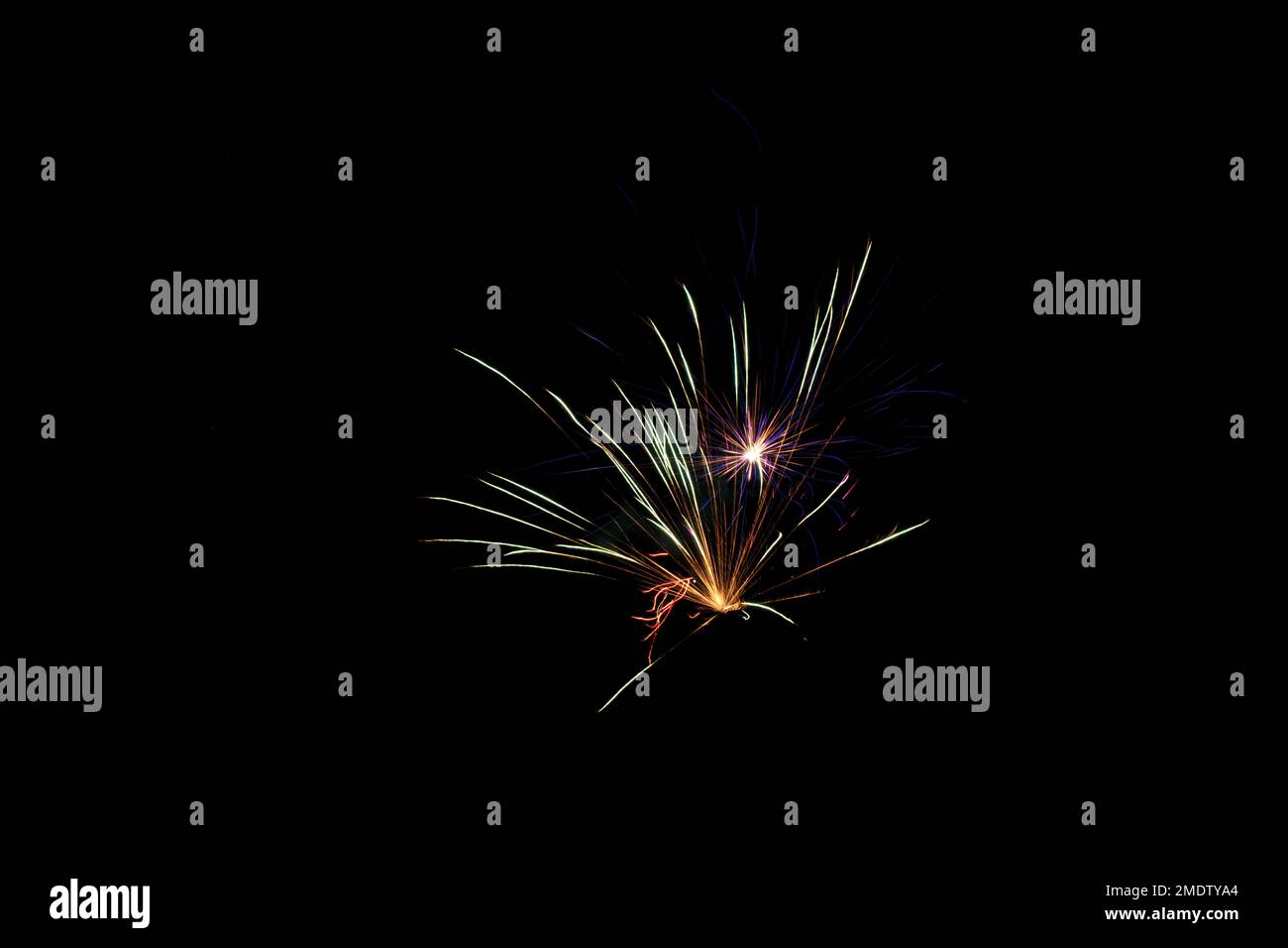 Real fireworks photography and abstract colorful fireworks background Stock Photo