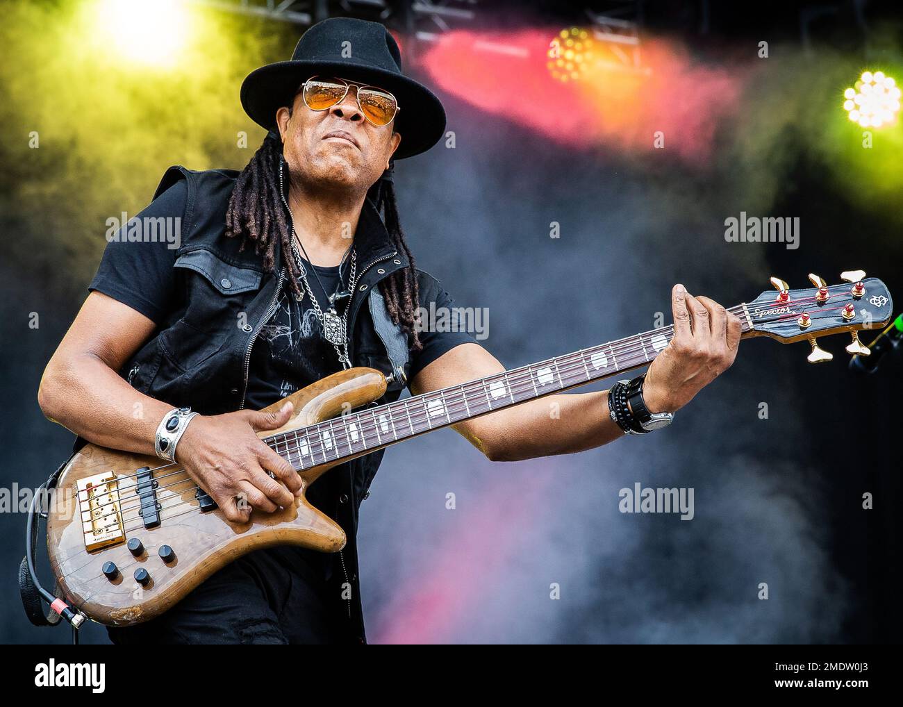 Doug Wimbish Living Colour performing live on stage Stock Photo