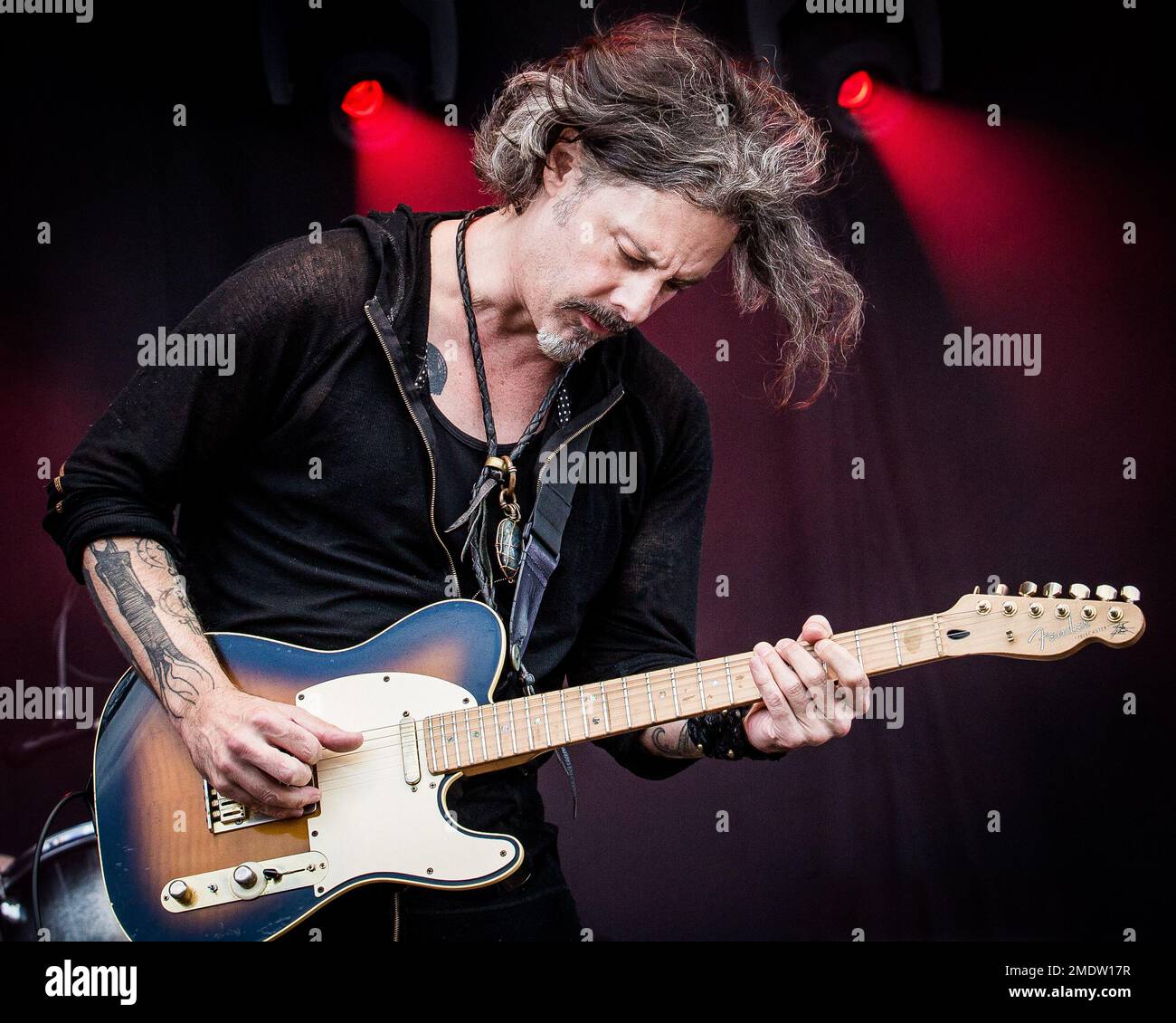 Ritchie Kotzen playing guitar live on stage Stock Photo