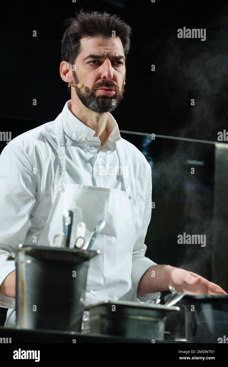 Madrid, Spain. 23rd Jan, 2023. Italian Chef Massimiliano Alajmo from ...