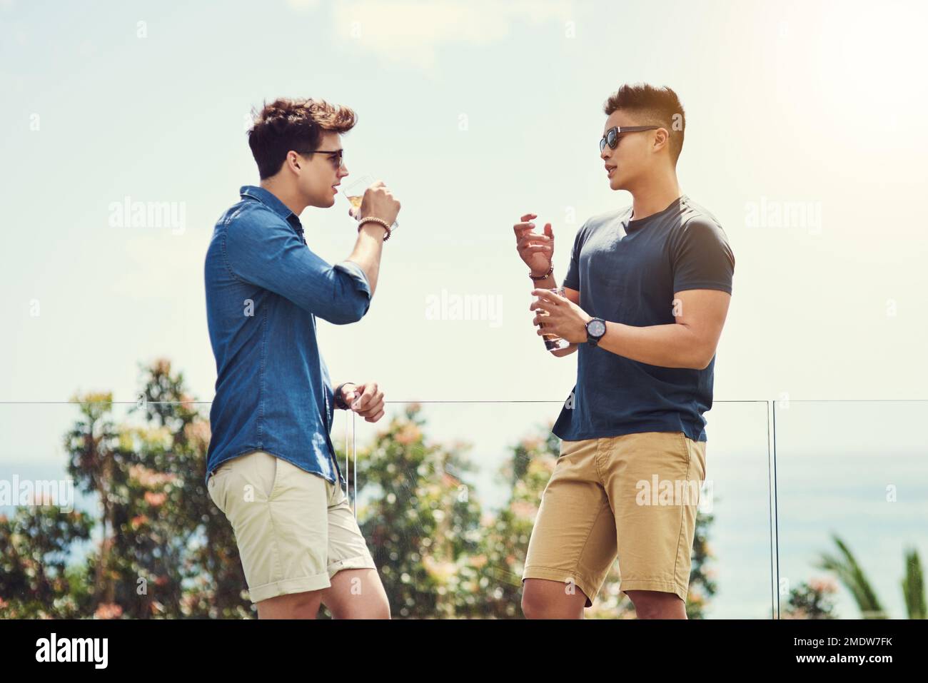 Two handsome young men together hi-res stock photography and images - Alamy