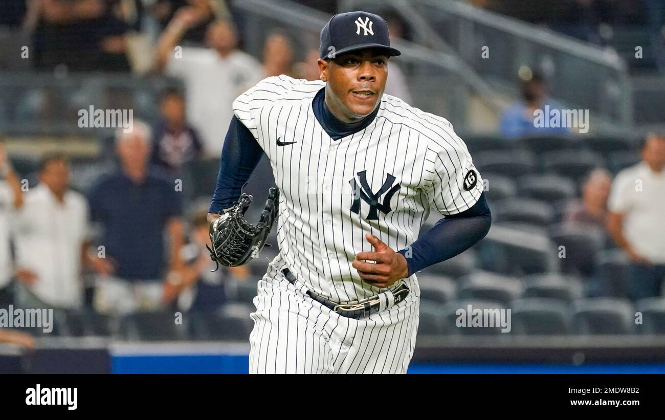 Aroldis Chapman 2021 Game Used New York Yankees Home Jersey MLB