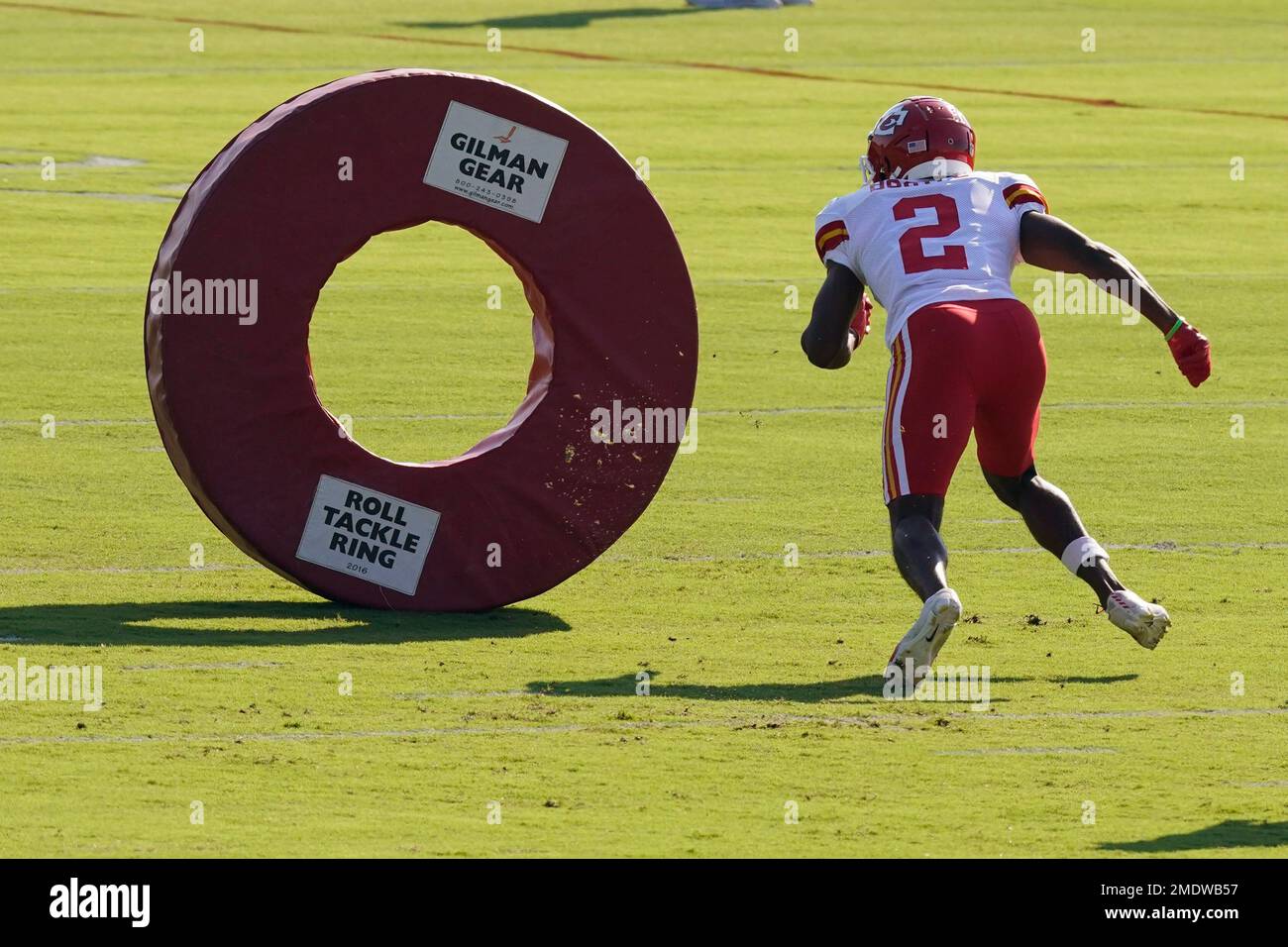 KANSAS CITY, MO - SEPTEMBER 15: Kansas City Chiefs defensive back DiCaprio  Bootle (30) before an NFL game between the Los Angeles Chargers and Kansas  City Chiefs on September 15, 2022 at