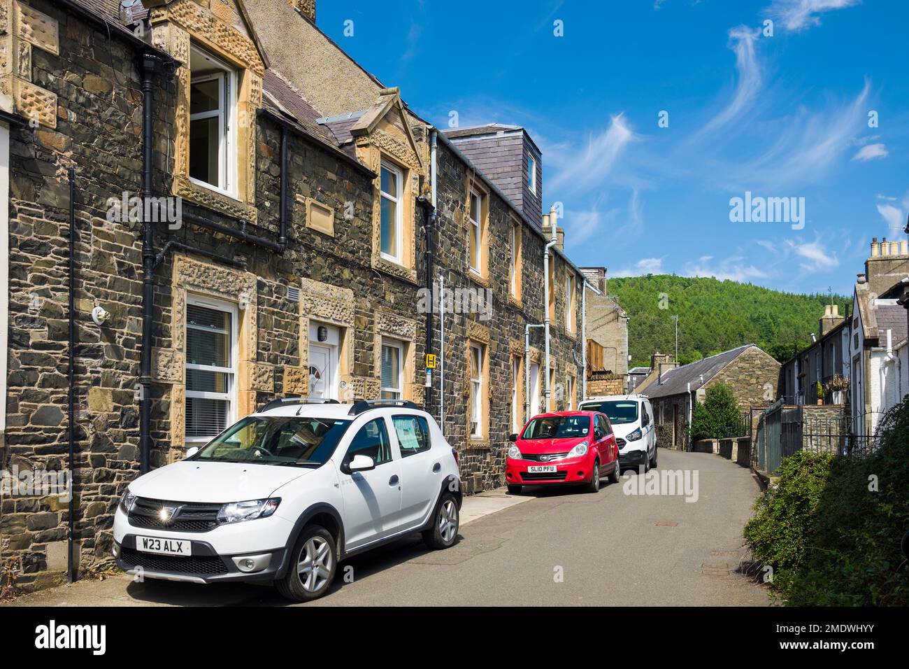 Traditional residential property in a back street of the Scottish
