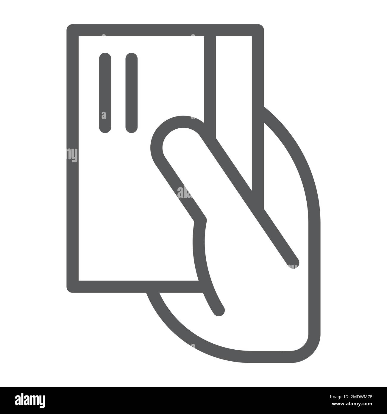 Payment line icon, banking and pay, card sign, vector graphics, a ...